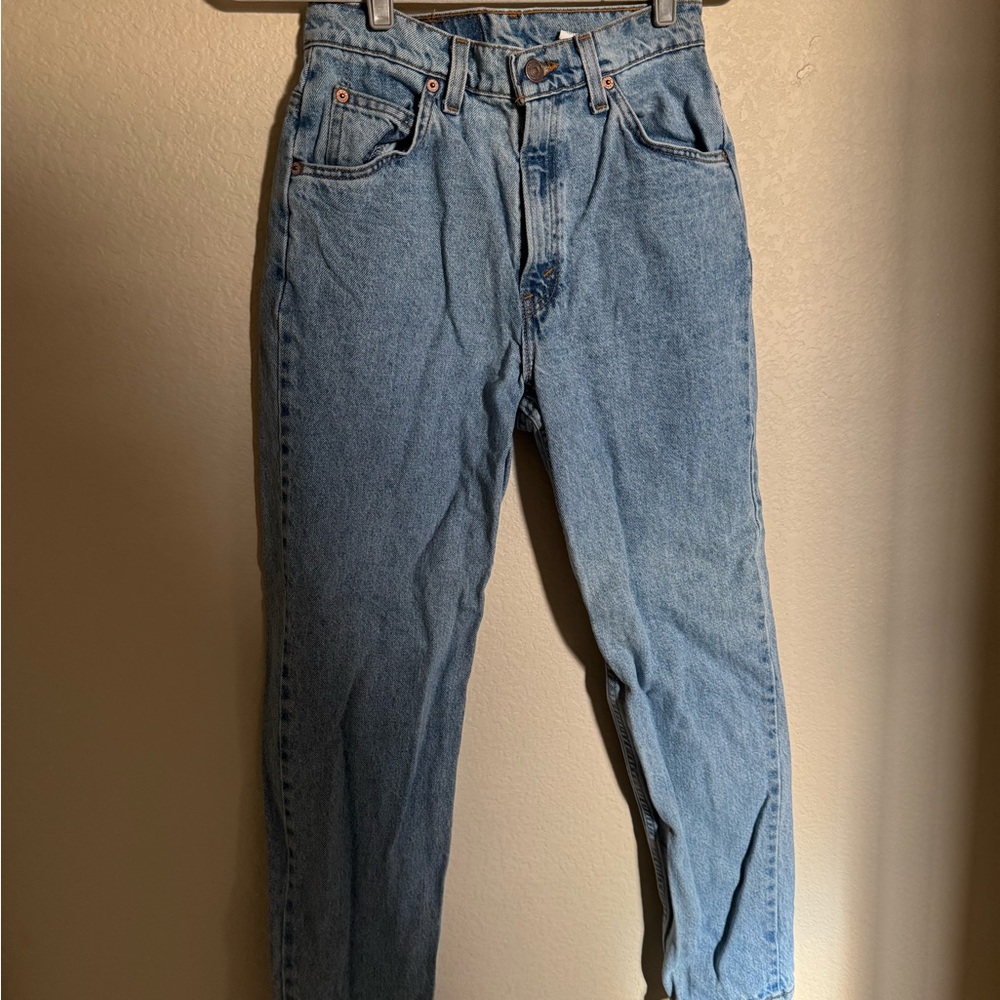 Vintage Orange Tab Levi's 921 Slim Fit Tapered LegDenim Jeans Sz‎ 8 - Picture 5 of 8